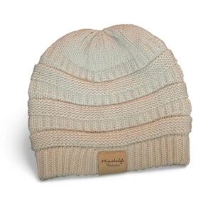 MINAKO LIFE COLLECTION • CREAM KNIT BEANIE